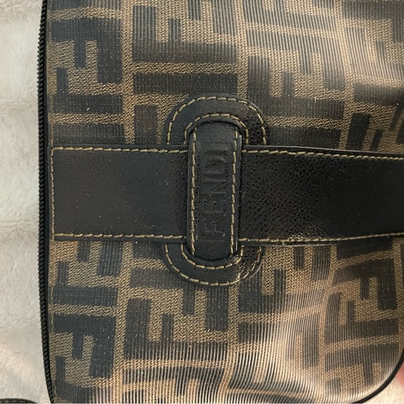 RARE VINTAGE FENDI POCHETTE ZUCCA BAGUETTE BAG - Picture 3 of 10